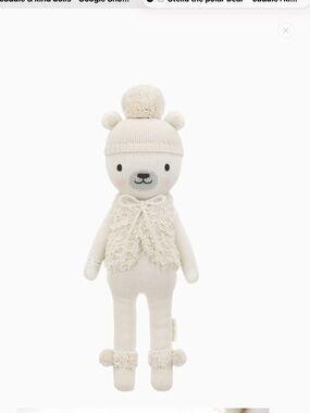 Cuddle & Kind Knit Bear - Stella 13” Brand New